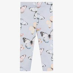 Patachou-Girls Blue Butterflies Leggings Set | Childrensalon Outlet