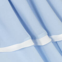 Patachou-Girls Blue Chiffon Dress | Childrensalon Outlet