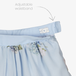 Patachou-Girls Blue Chiffon Skirt Set | Childrensalon Outlet