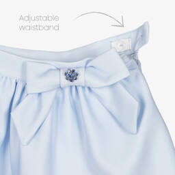 Patachou-Girls Blue Floral Skirt Set | Childrensalon Outlet