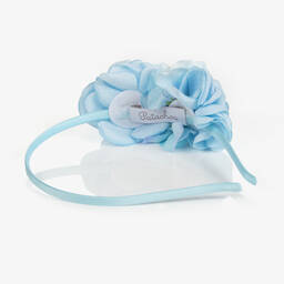 Patachou-Голубой ободок с цветком | Childrensalon Outlet