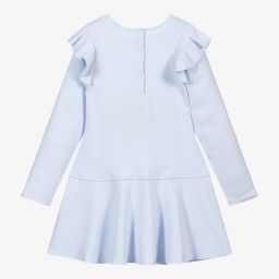 باتاشو-فستان قطن لون أزرق باهت | Childrensalon Outlet