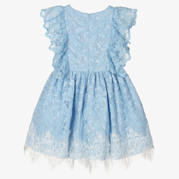 Patachou-Голубое кружевное платье для девочек | Childrensalon Outlet