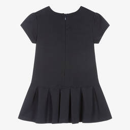 Patachou-Синее плиссированное платье из хлопкового джерси | Childrensalon Outlet