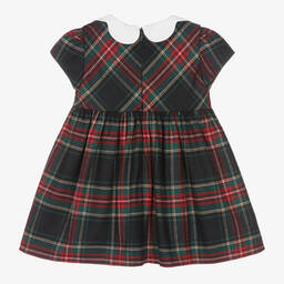 Patachou-Girls Blue & Red Tartan Dress | Childrensalon Outlet