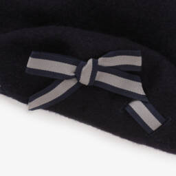 Patachou-Girls Blue Woollen Beret | Childrensalon Outlet
