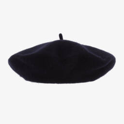 Patachou-Girls Blue Woollen Beret | Childrensalon Outlet