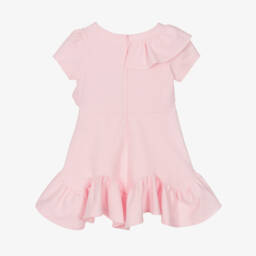 Patachou-Girls Blush Asymmetric Ruffle Dress | Childrensalon Outlet
