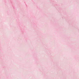 Patachou-فستان شيفون دانتيل وردي للبنات | Childrensalon Outlet