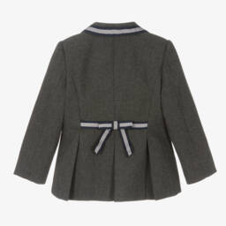 Patachou-Girls Charcoal Cotton Jacket | Childrensalon Outlet