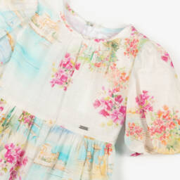 Patachou-فستان قطني بناتي بنقشة زهرية | Childrensalon Outlet