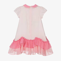 Patachou-Girls Delicate Pink Ruffled Frock | Childrensalon Outlet