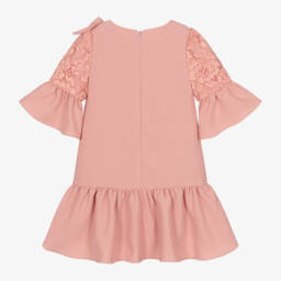 Patachou-Girls Dusky Pink Lace Dress | Childrensalon Outlet