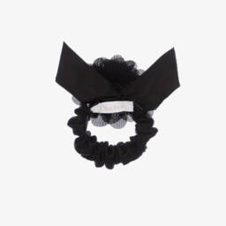 Patachou-Girls Elegant Black Floral Hairband | Childrensalon Outlet