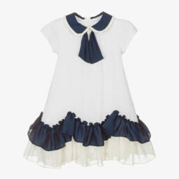 Patachou-Girls Elegant Chiffon Ruffle Dress | Childrensalon Outlet