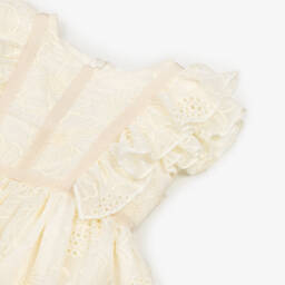 Patachou-فستان دانتيل فاخر للبنات بنقشة زهور | Childrensalon Outlet