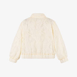 Patachou-Girls Elegant Lace & Jewel Adorned Jacket | Childrensalon Outlet