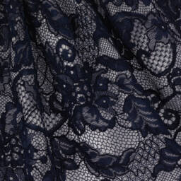 Patachou-Girls Elegant Navy Lace Dress | Childrensalon Outlet