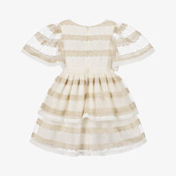 Patachou-Girls Elegant Tulle & Chiffon Gown | Childrensalon Outlet