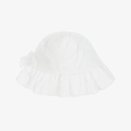 Patachou-Элегантная белая шляпа с бантом для девочек | Childrensalon Outlet