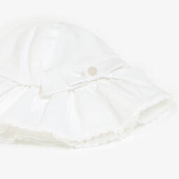 Patachou-Элегантная белая шляпа с бантом для девочек | Childrensalon Outlet