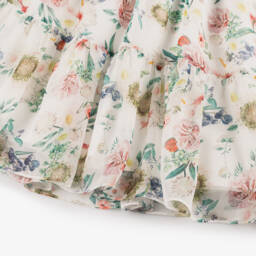 Patachou-Girls Elegant White Floral Chiffon Dress | Childrensalon Outlet