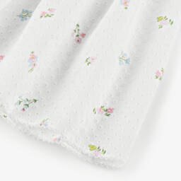 Patachou-فستان أبيض أنيق مزين بالزهور للبنات | Childrensalon Outlet