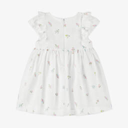 Patachou-فستان أبيض أنيق مزين بالزهور للبنات | Childrensalon Outlet