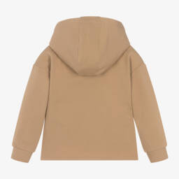 باتاشو-هودي بطبعة حصان قطن لون بيج للبنات | Childrensalon Outlet