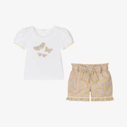 Patachou-طقم شورتات ساحر بنقشة الأزهار للبنات | Childrensalon Outlet