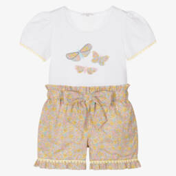 Patachou-طقم شورتات ساحر بنقشة الأزهار للبنات | Childrensalon Outlet