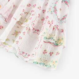 Patachou-Girls Floral Elegance Seersucker Dress | Childrensalon Outlet