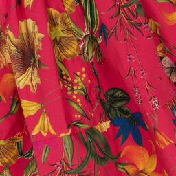 Patachou-Girls Fuchsia Pink Floral Print Dress | Childrensalon Outlet