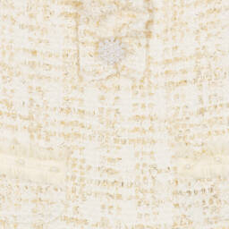 Patachou-Girls Glittering Ivory Dress | Childrensalon Outlet