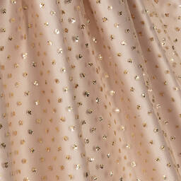 Patachou-Girls Gold Glitter Polka Dot Dress | Childrensalon Outlet
