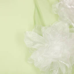 Patachou-Girls Green Bouquet Sleeve Dress | Childrensalon Outlet