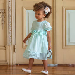 Patachou-Зеленое шифоновое платье | Childrensalon Outlet