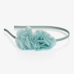 Patachou-Girls Green Floral Hairband | Childrensalon Outlet