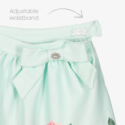 Patachou-Зеленый топ и юбка с цветами | Childrensalon Outlet