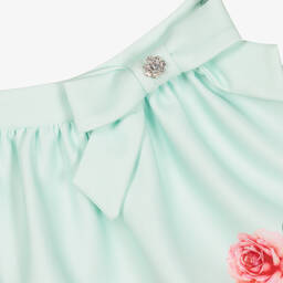 Patachou-Зеленый топ и юбка с цветами | Childrensalon Outlet