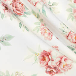 Patachou-Кремовое платье с бантом и цветочным узором для девочек | Childrensalon Outlet