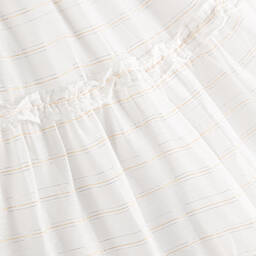 Patachou-Girls Ivory Chiffon & Tulle Collar Dress | Childrensalon Outlet