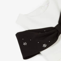 Patachou-Girls Ivory Crêpe Elegance Jumpsuit | Childrensalon Outlet