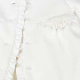 Patachou-Girls Ivory Faux Fur Coat | Childrensalon Outlet