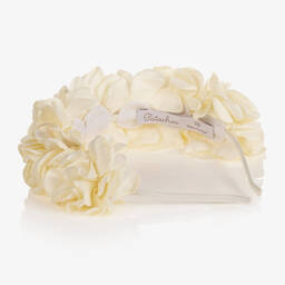 Patachou-Girls Ivory Flower Hairband | Childrensalon Outlet
