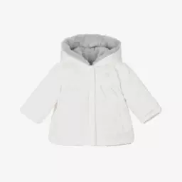 Patachou-Girls Ivory & Grey Dual Coat | Childrensalon Outlet