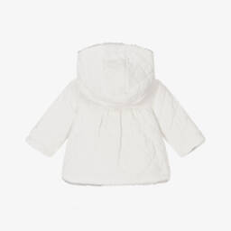 Patachou-Girls Ivory & Grey Dual Coat | Childrensalon Outlet