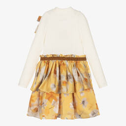 Patachou-Кремово-желтое платье для девочек | Childrensalon Outlet
