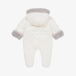 باتاشو-أفرول شتوي مبطن لون بيج | Childrensalon Outlet