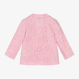 Patachou-Girls Lavender Pink Lace Blazer | Childrensalon Outlet